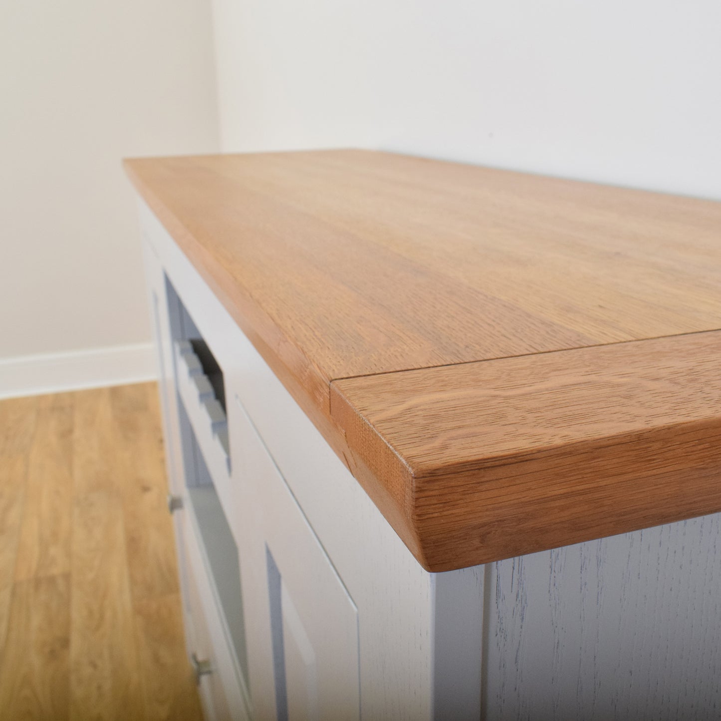Painted Sideboard With Wine Rack