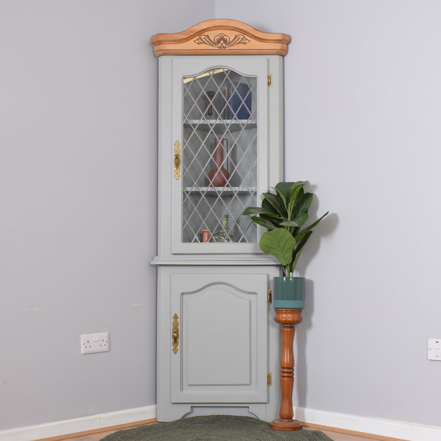Painted Corner Cabinet