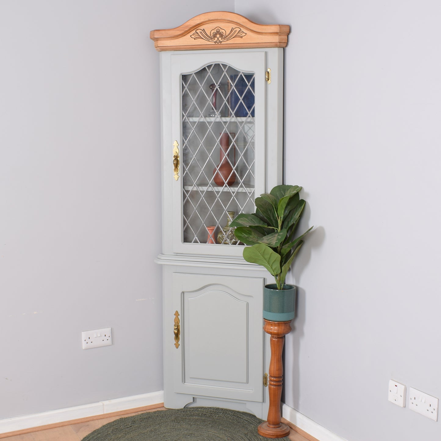 Painted Corner Cabinet