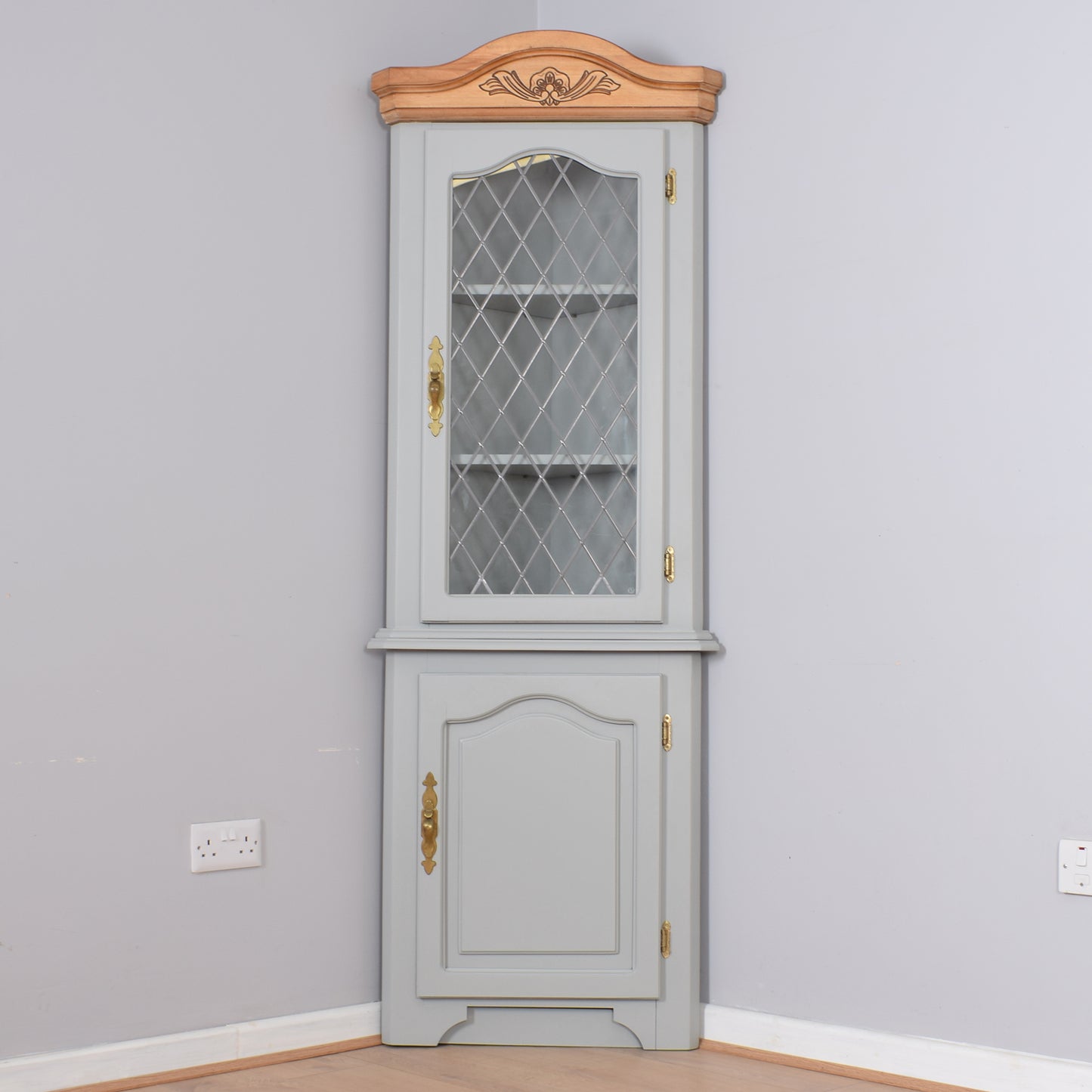 Painted Corner Cabinet