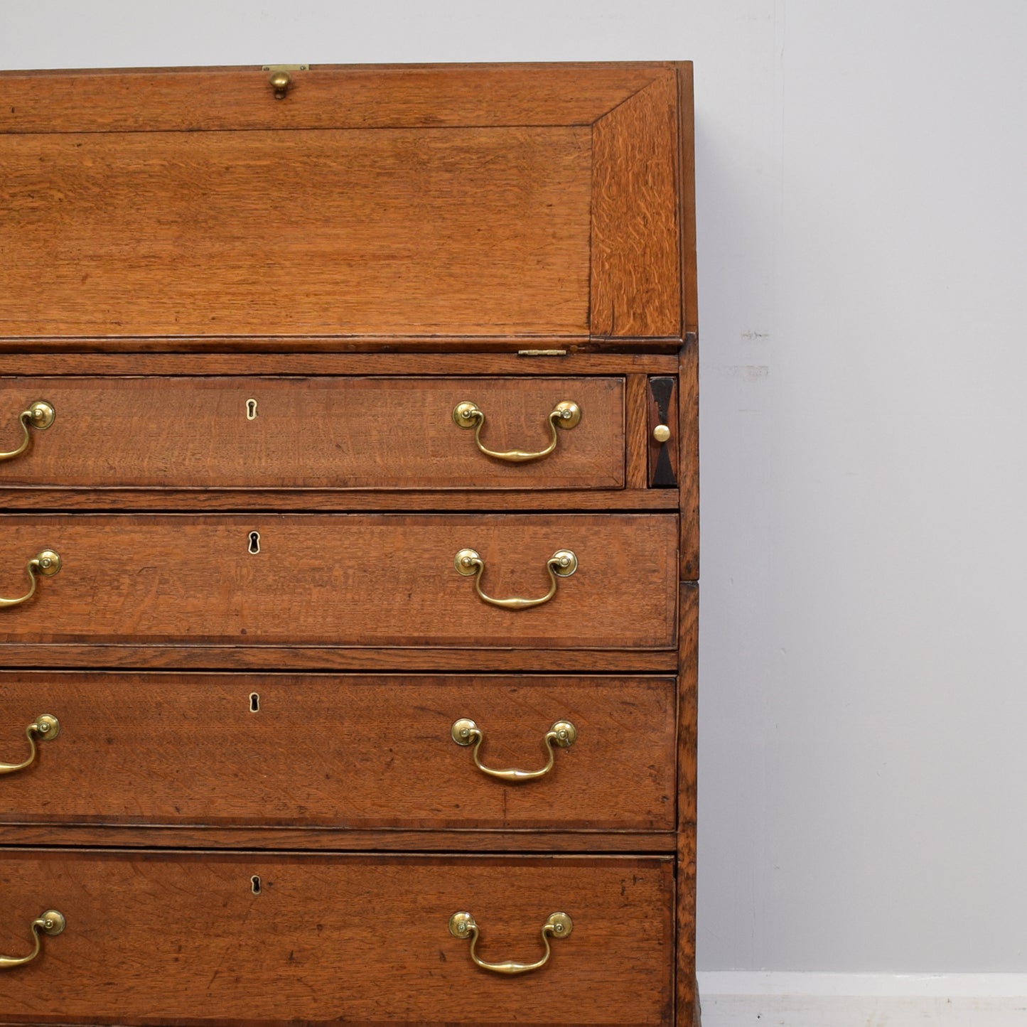 Antique Oak Georgian Writing Bureau