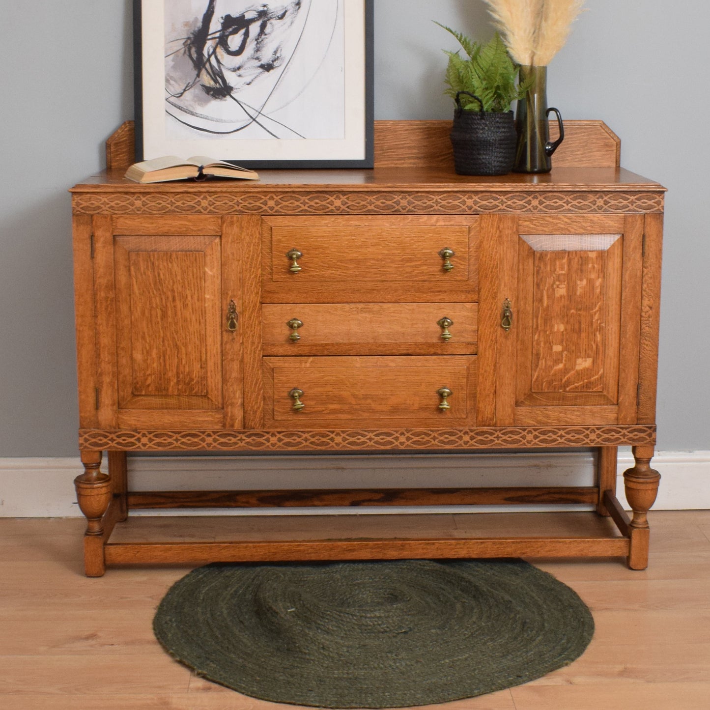 Vintage Oak Sideboard