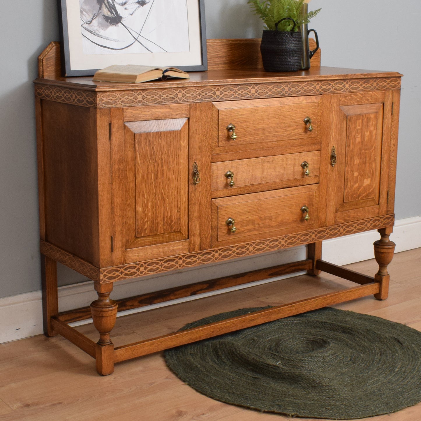 Vintage Oak Sideboard
