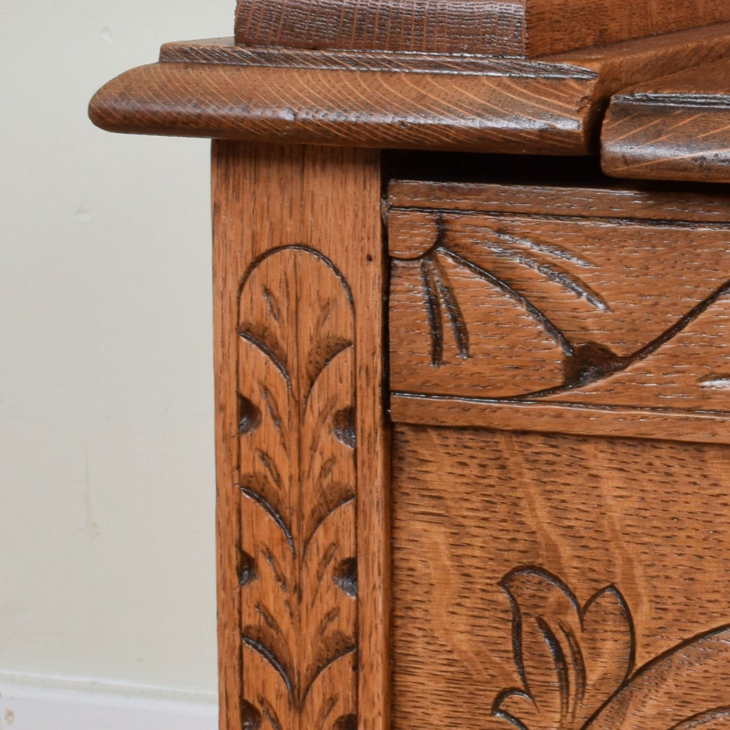 Large Oak Monks Bench