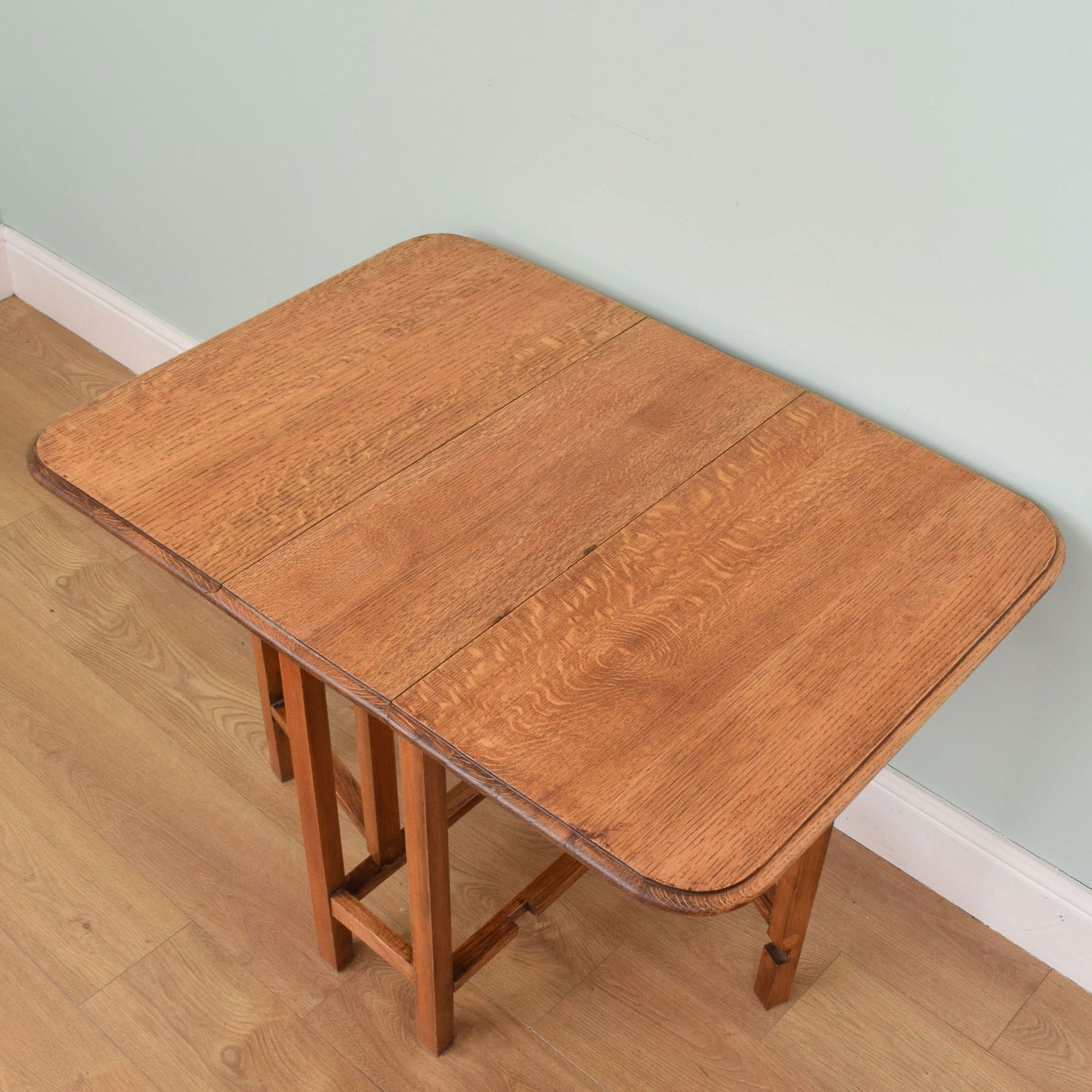Rustic Oak Drop Leaf Table