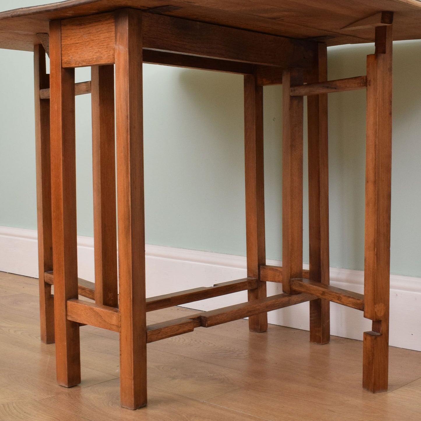 Rustic Oak Drop Leaf Table