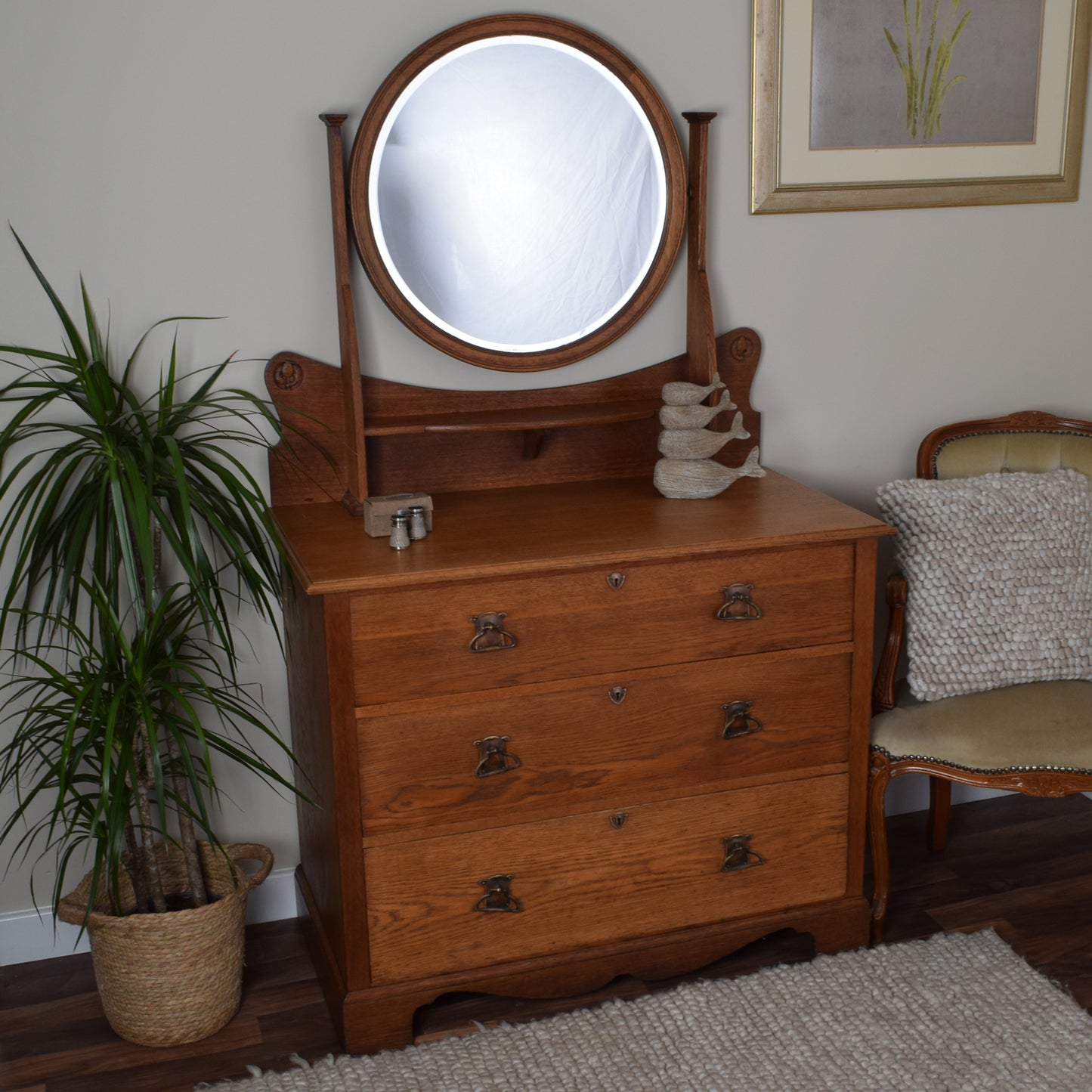 Oak Dressing Table