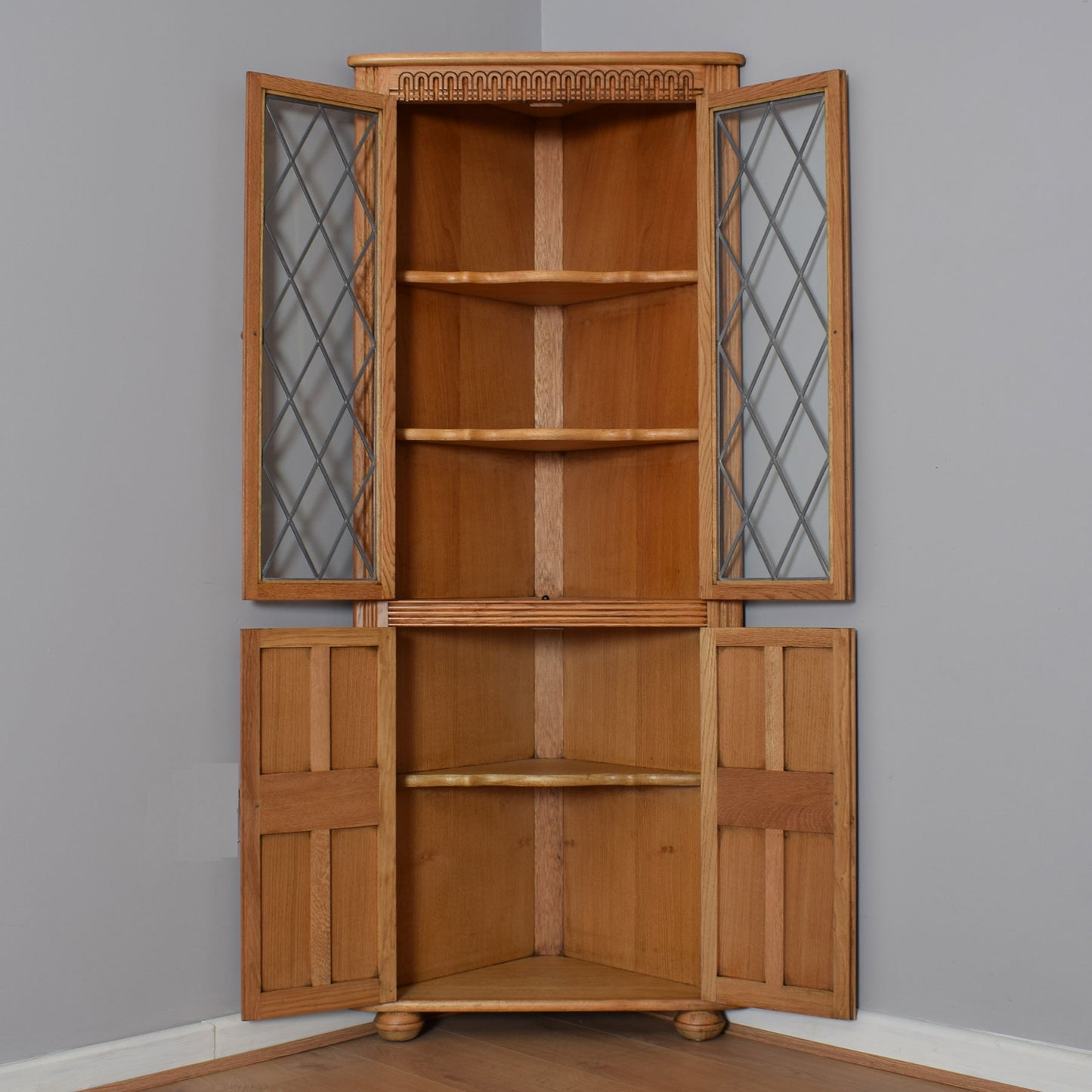 Oak Corner Cabinet