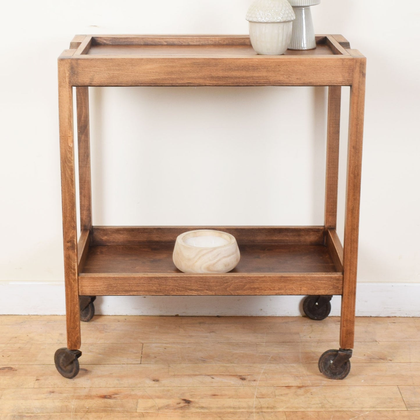 Restored Oak Tea Trolley