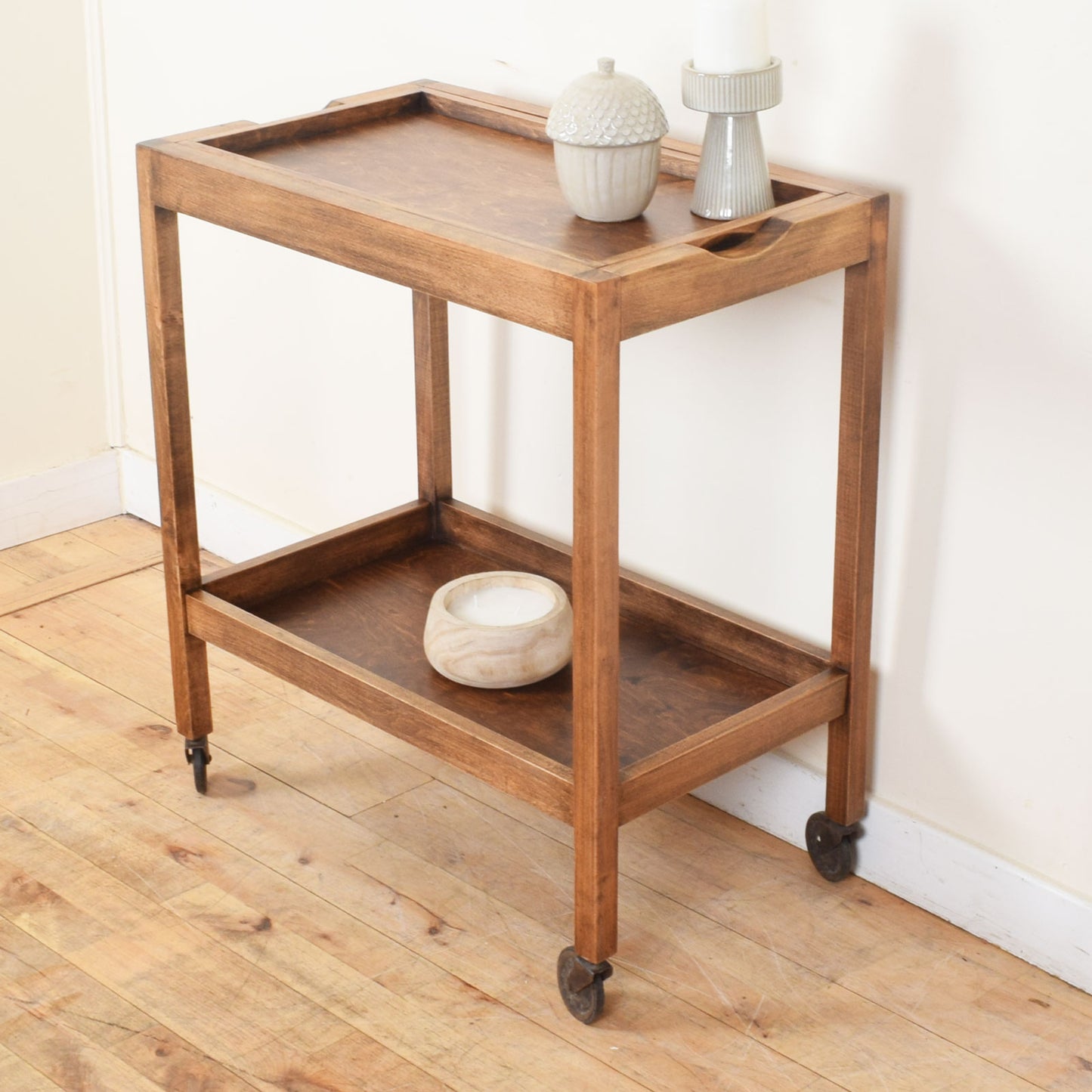 Restored Oak Tea Trolley