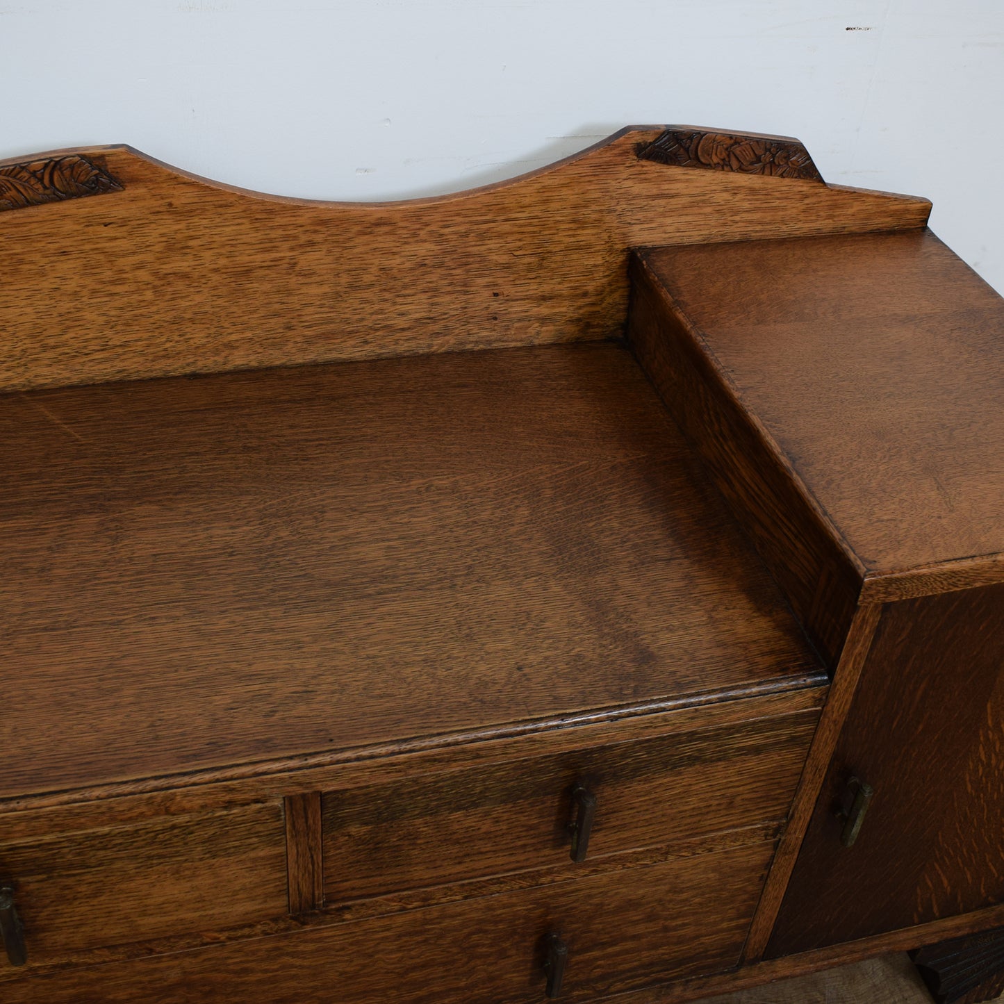 Restored Oak Telephone Seat