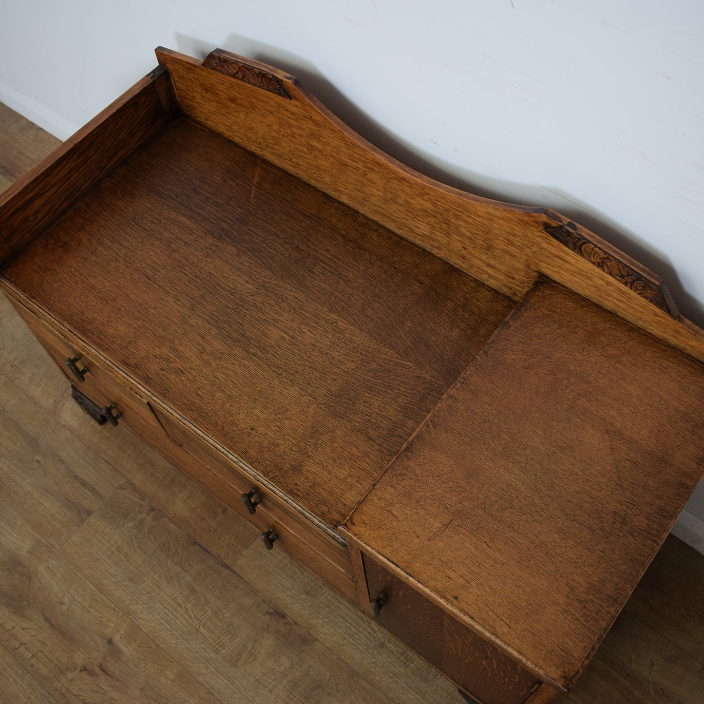 Restored Oak Telephone Seat