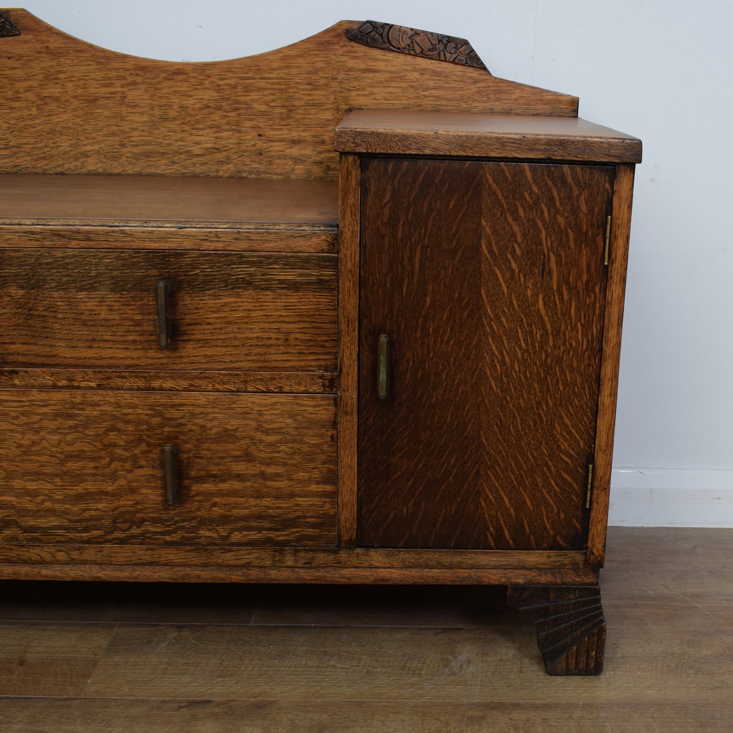 Restored Oak Telephone Seat