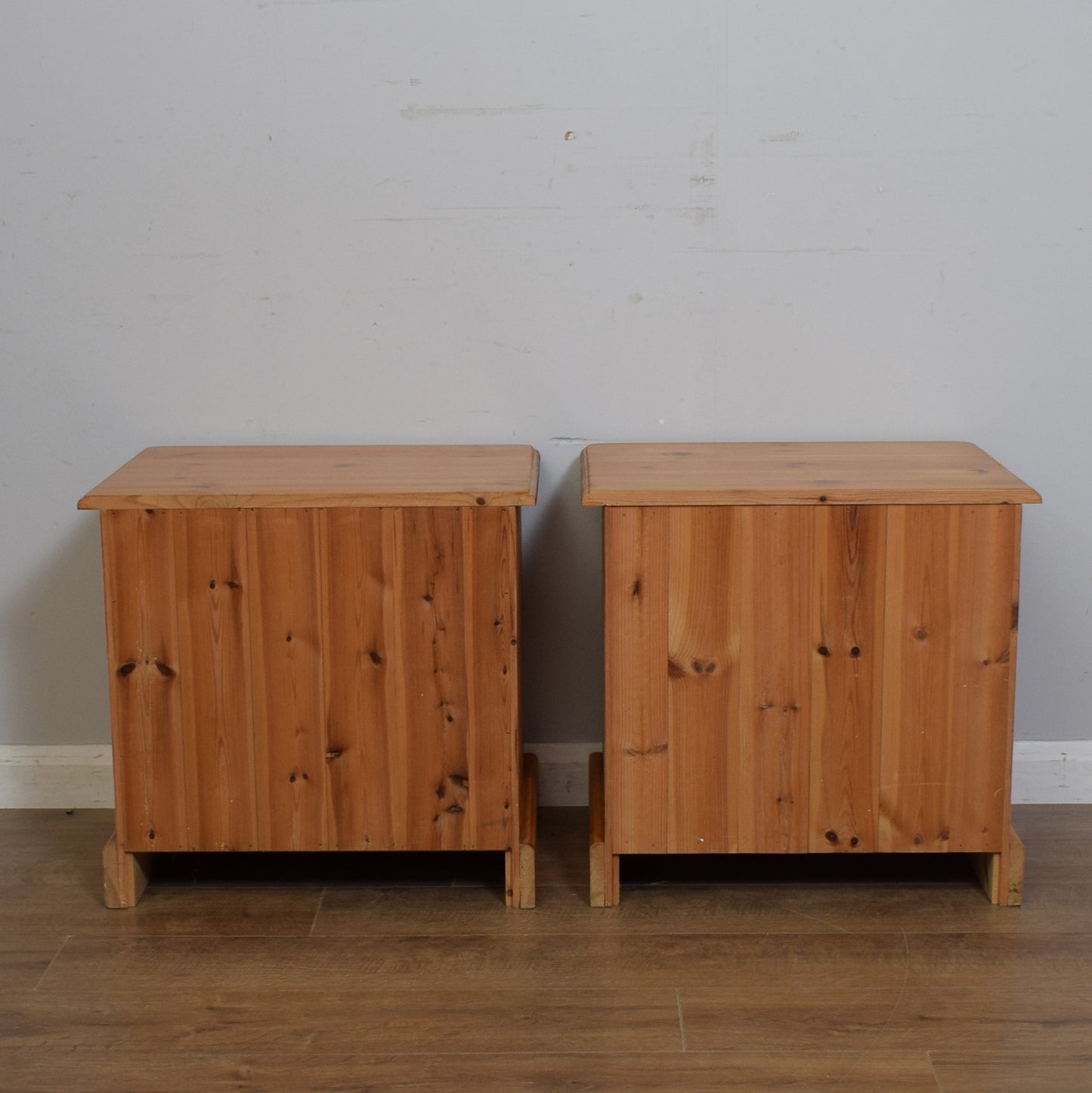 Pair Of Solid Pine Bedsides