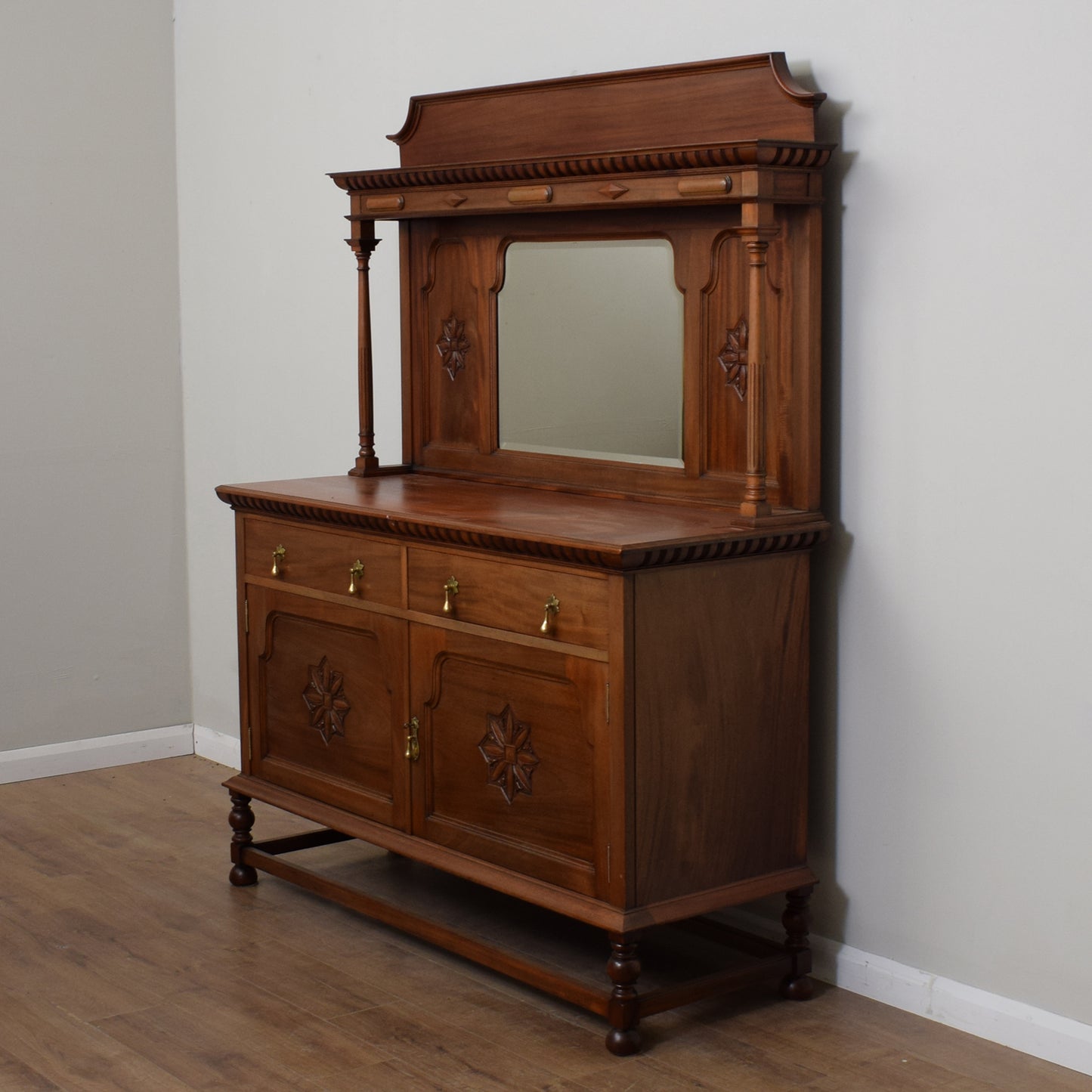 Antique Mirrored Sideboard