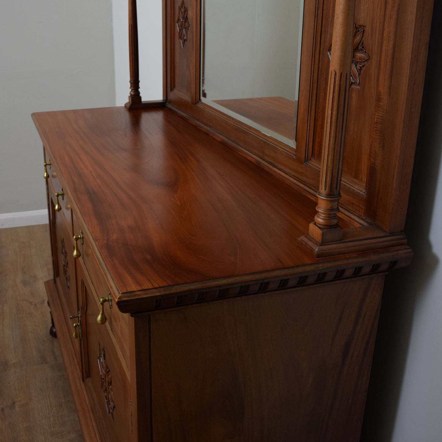 Antique Mirrored Sideboard