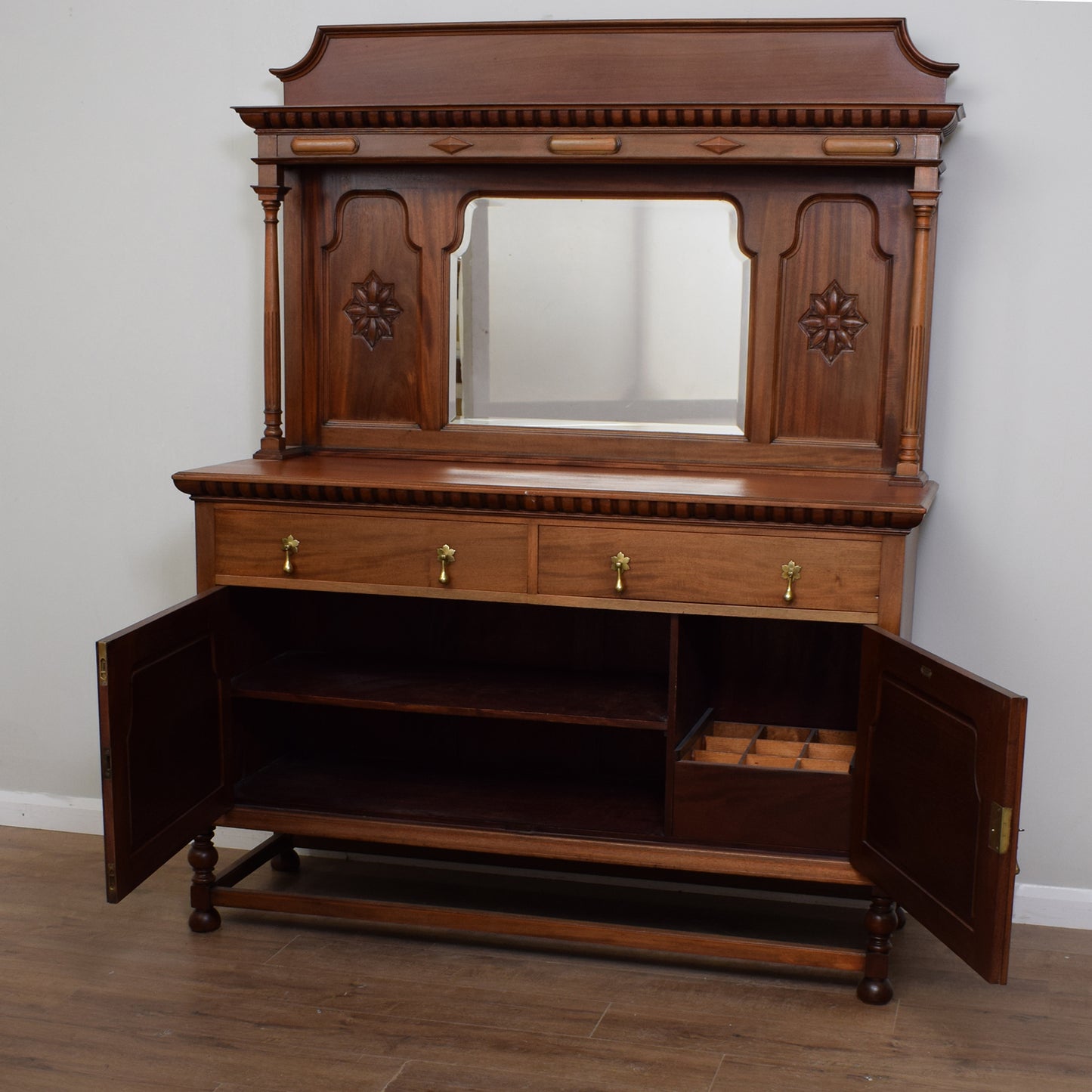 Antique Mirrored Sideboard