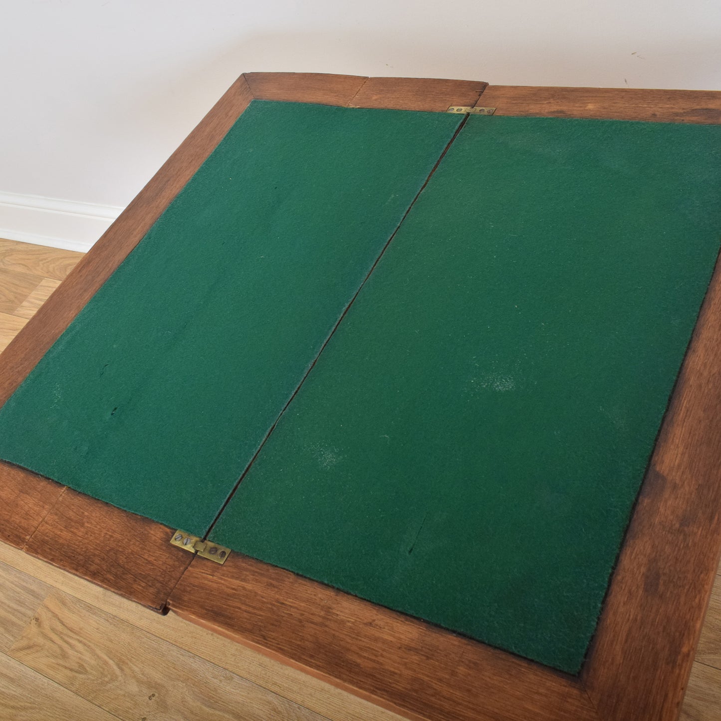 Carved Oak Card Table