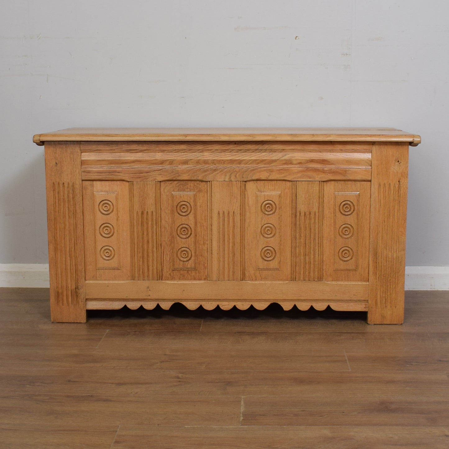 Solid Oak Blanket Box