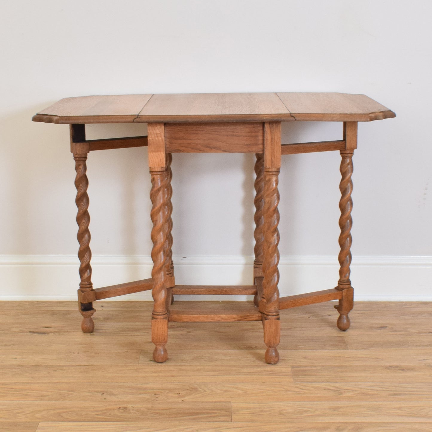 Barley-Twist Oak Table