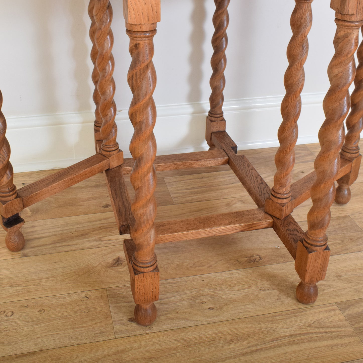 Barley-Twist Oak Table