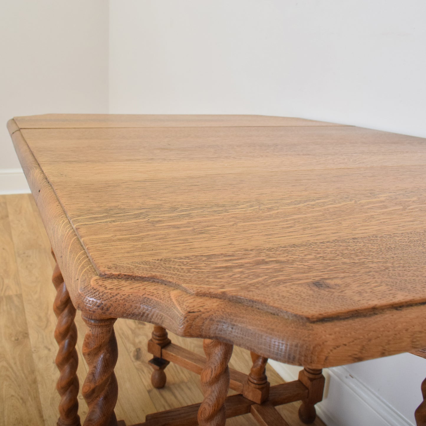 Barley-Twist Oak Table