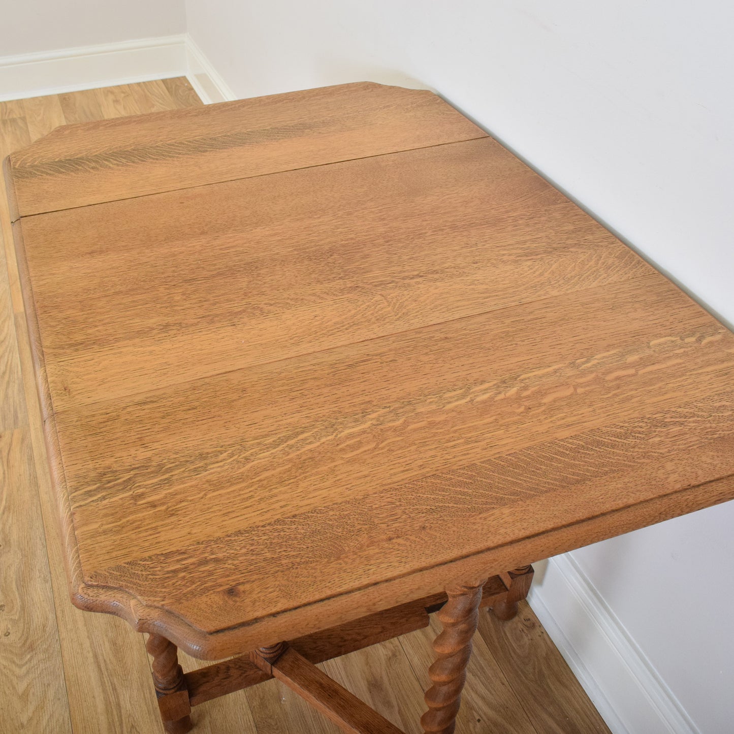 Barley-Twist Oak Table
