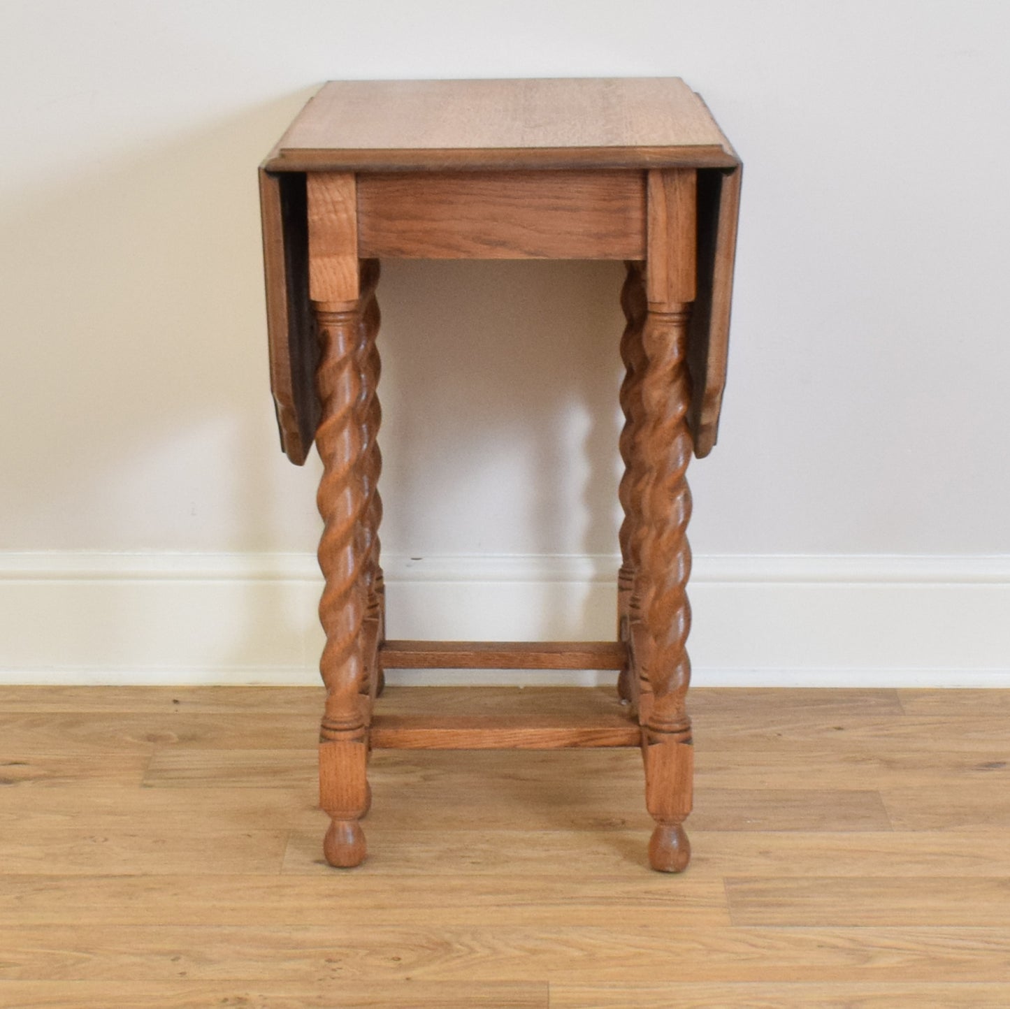Barley-Twist Oak Table