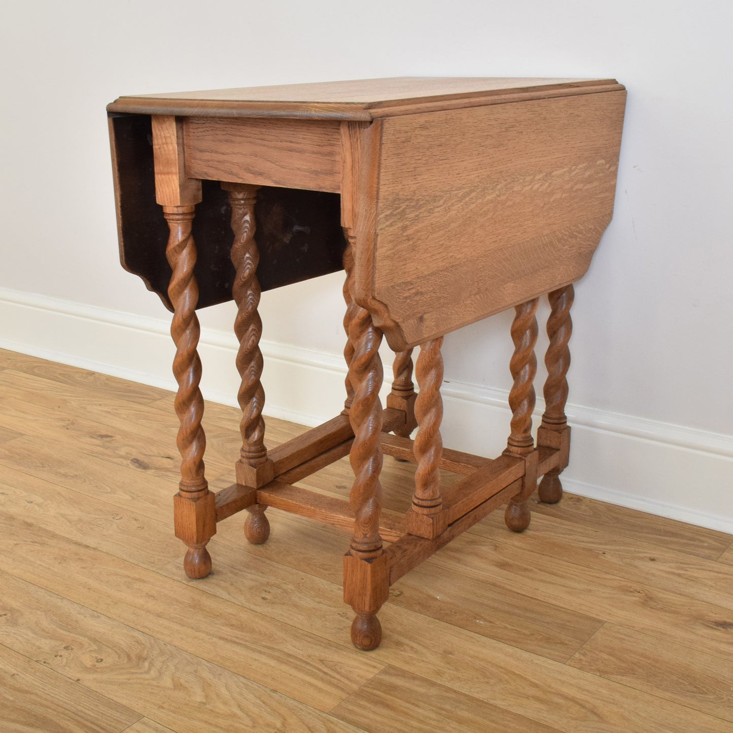 Barley-Twist Oak Table