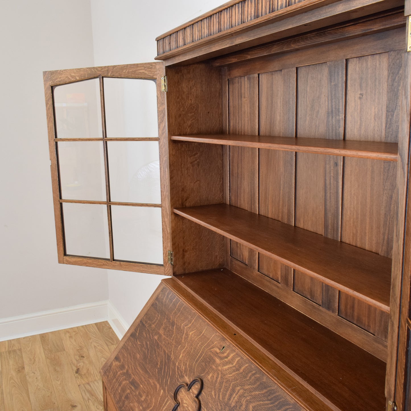 Oak Bureau Bookcase