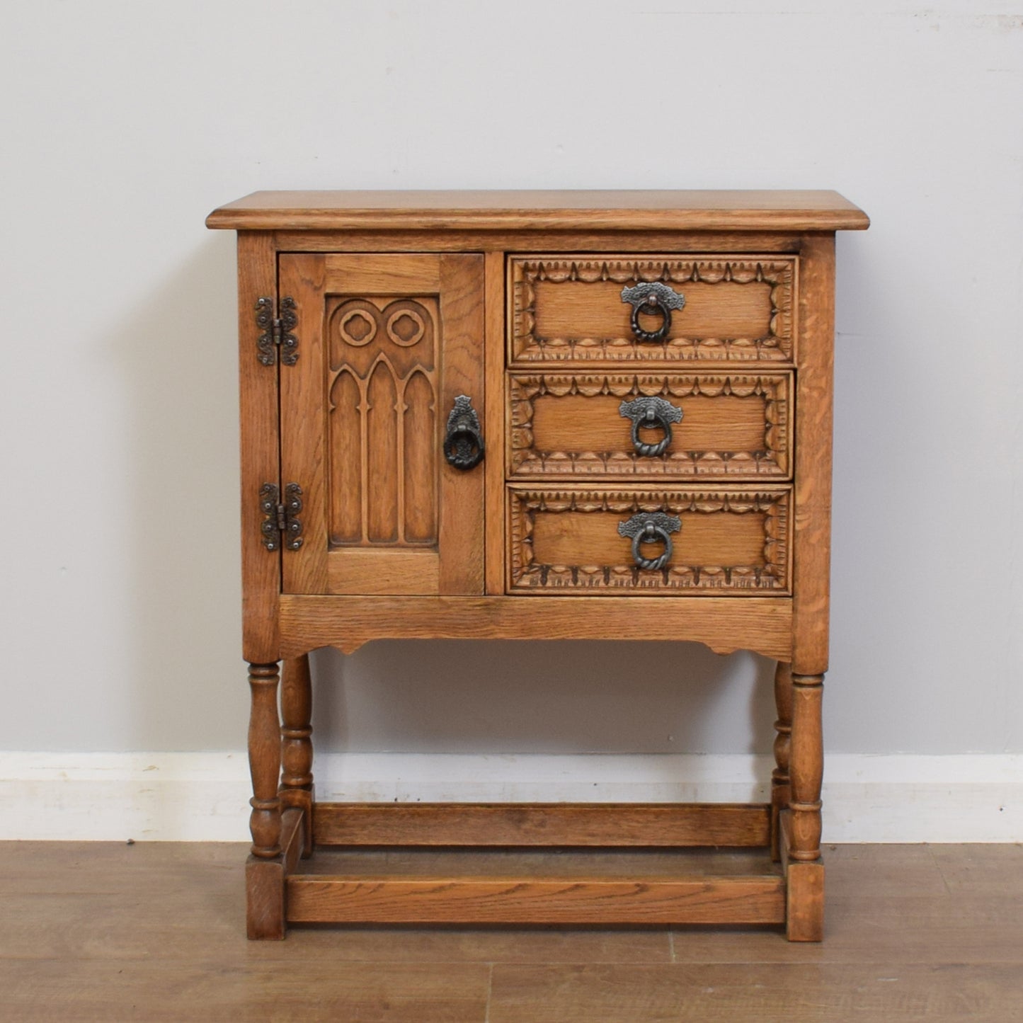 Restored Carved Side Cabinet