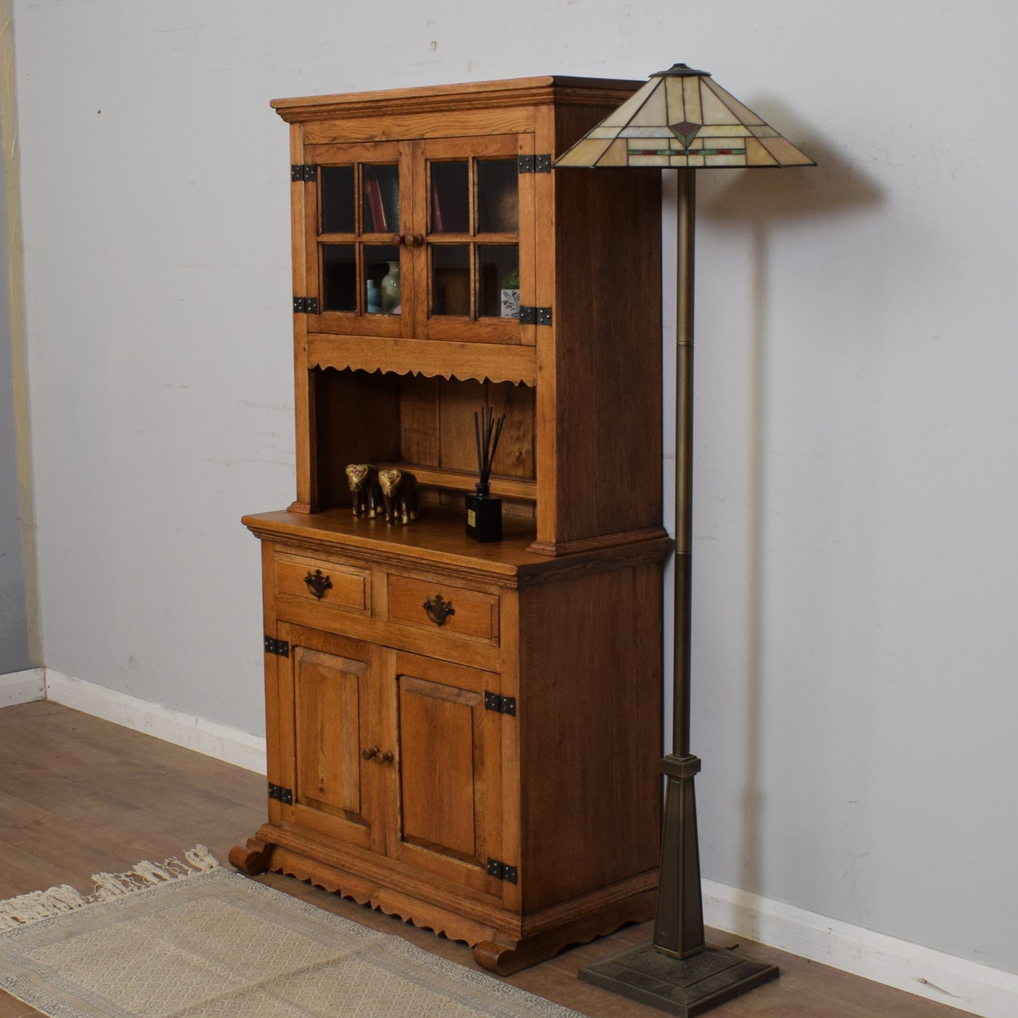 Vintage Oak Glazed Dresser