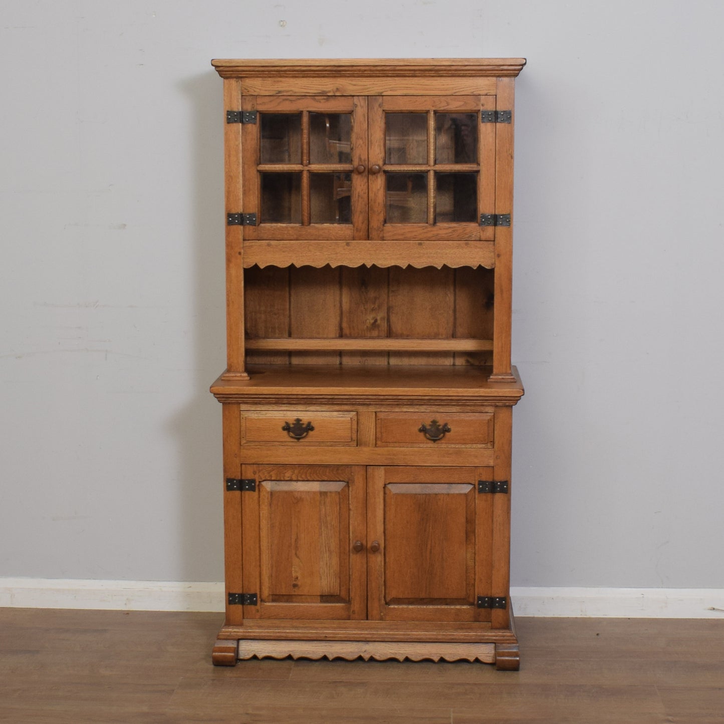 Vintage Oak Glazed Dresser