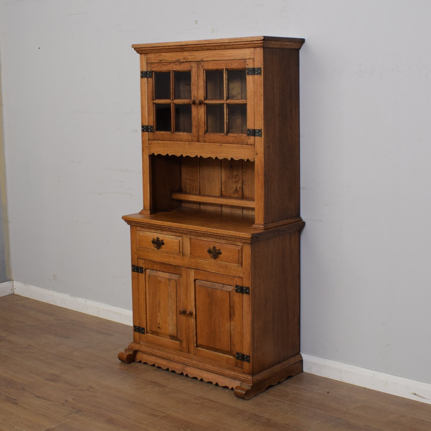 Vintage Oak Glazed Dresser