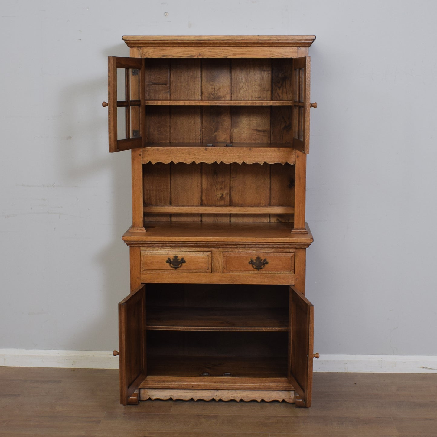 Vintage Oak Glazed Dresser