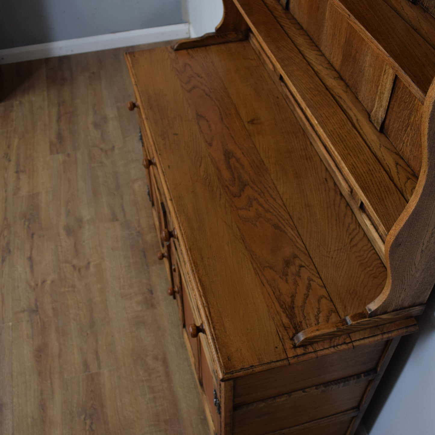 Carved Oak Vintage Dresser