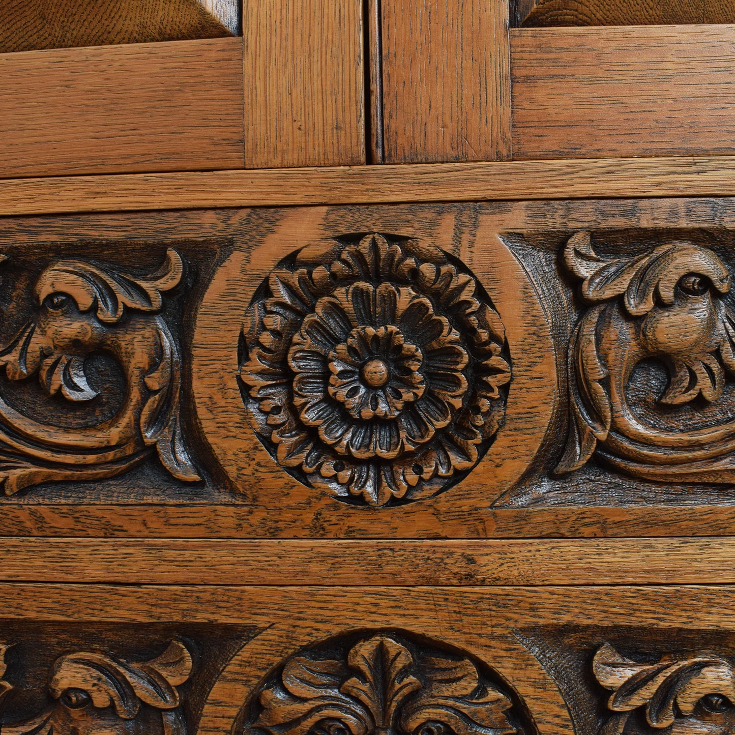 Carved Oak Cabinet