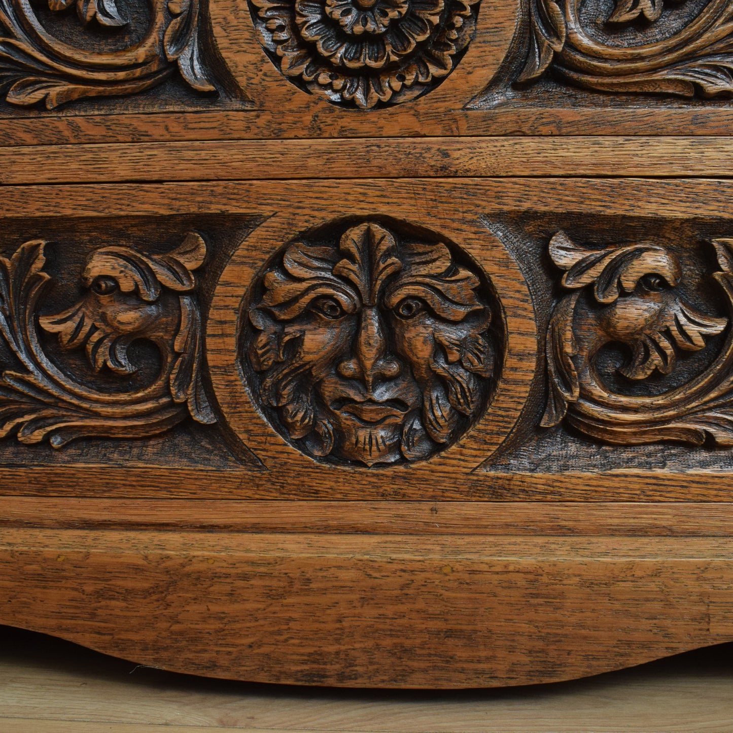 Carved Oak Cabinet