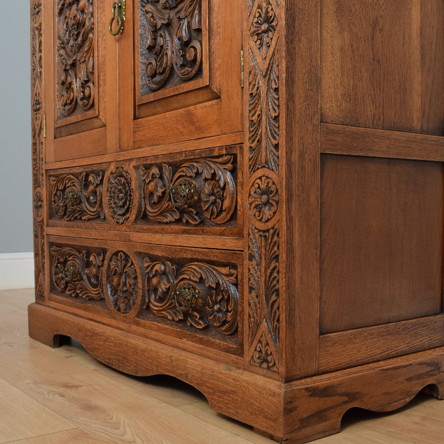 Carved Oak Cabinet