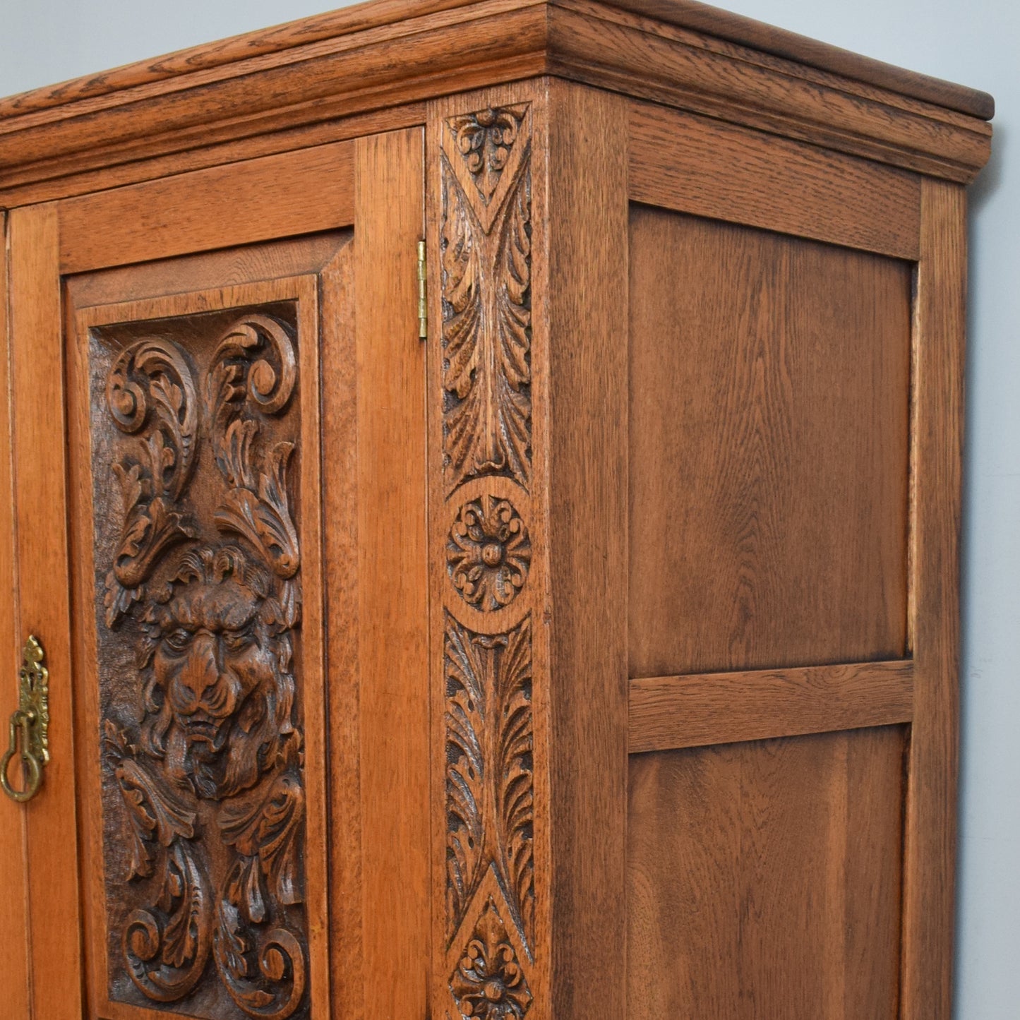 Carved Oak Cabinet