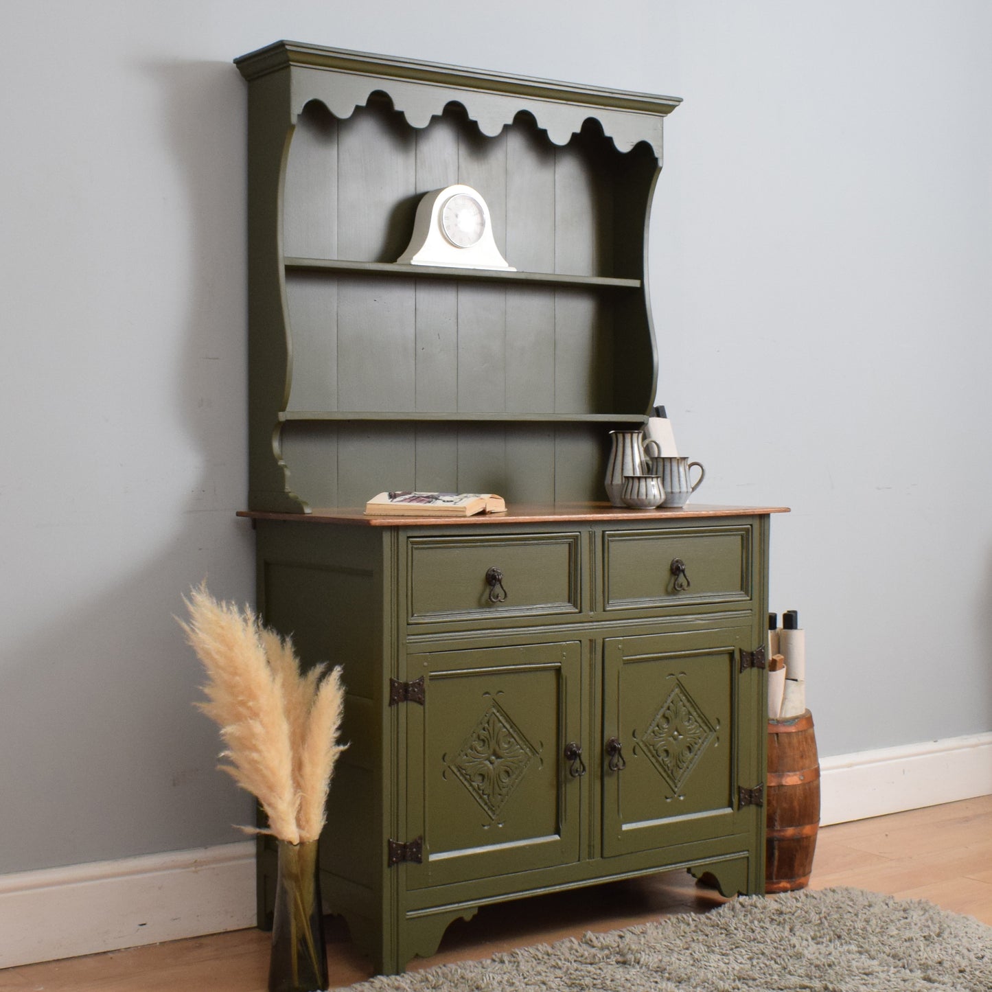 Painted Oak Dresser