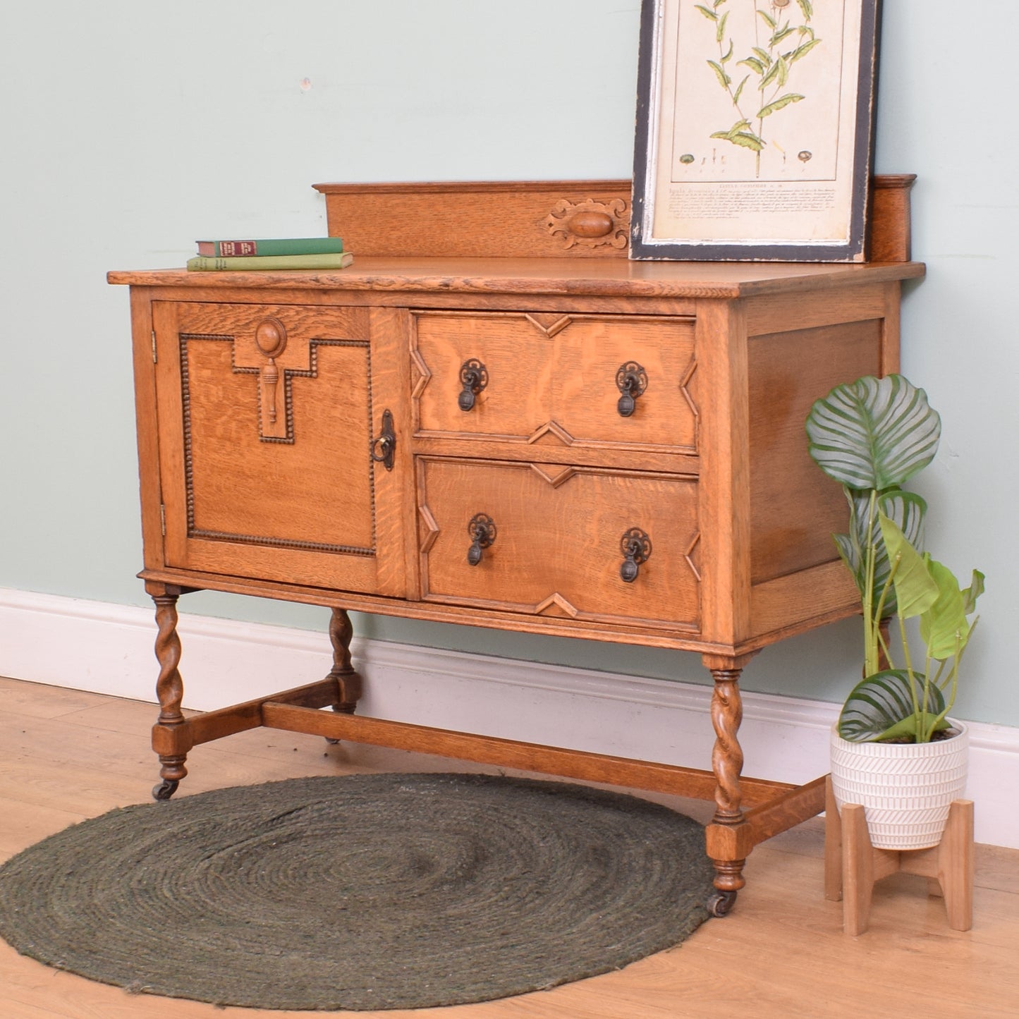Restored Oak Sideboard