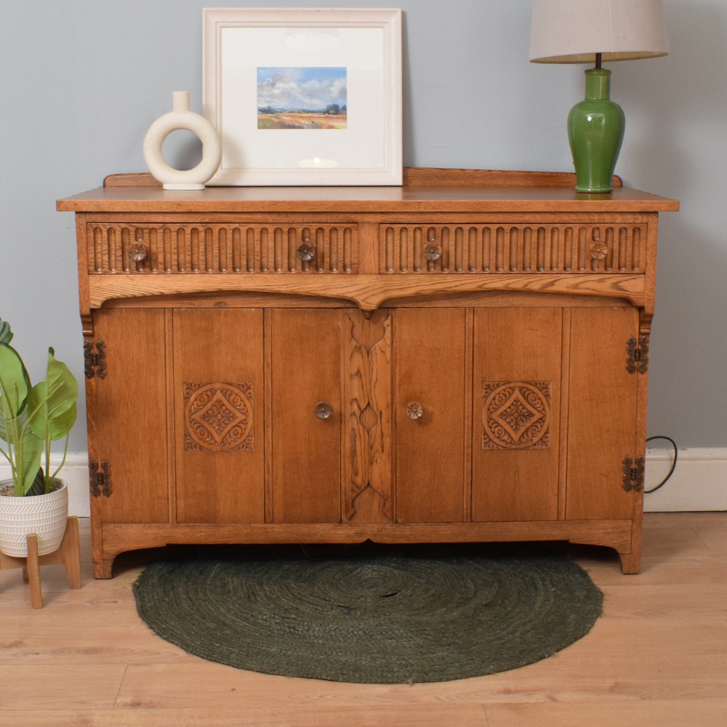 Restored Oak Sideboard