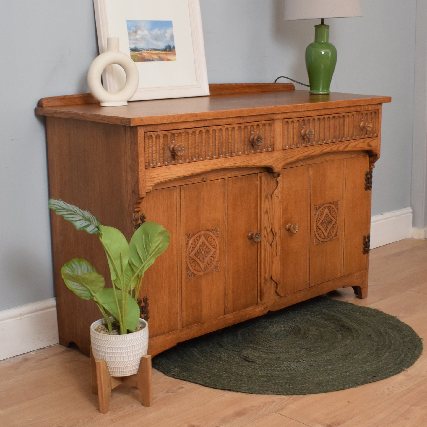 Restored Oak Sideboard