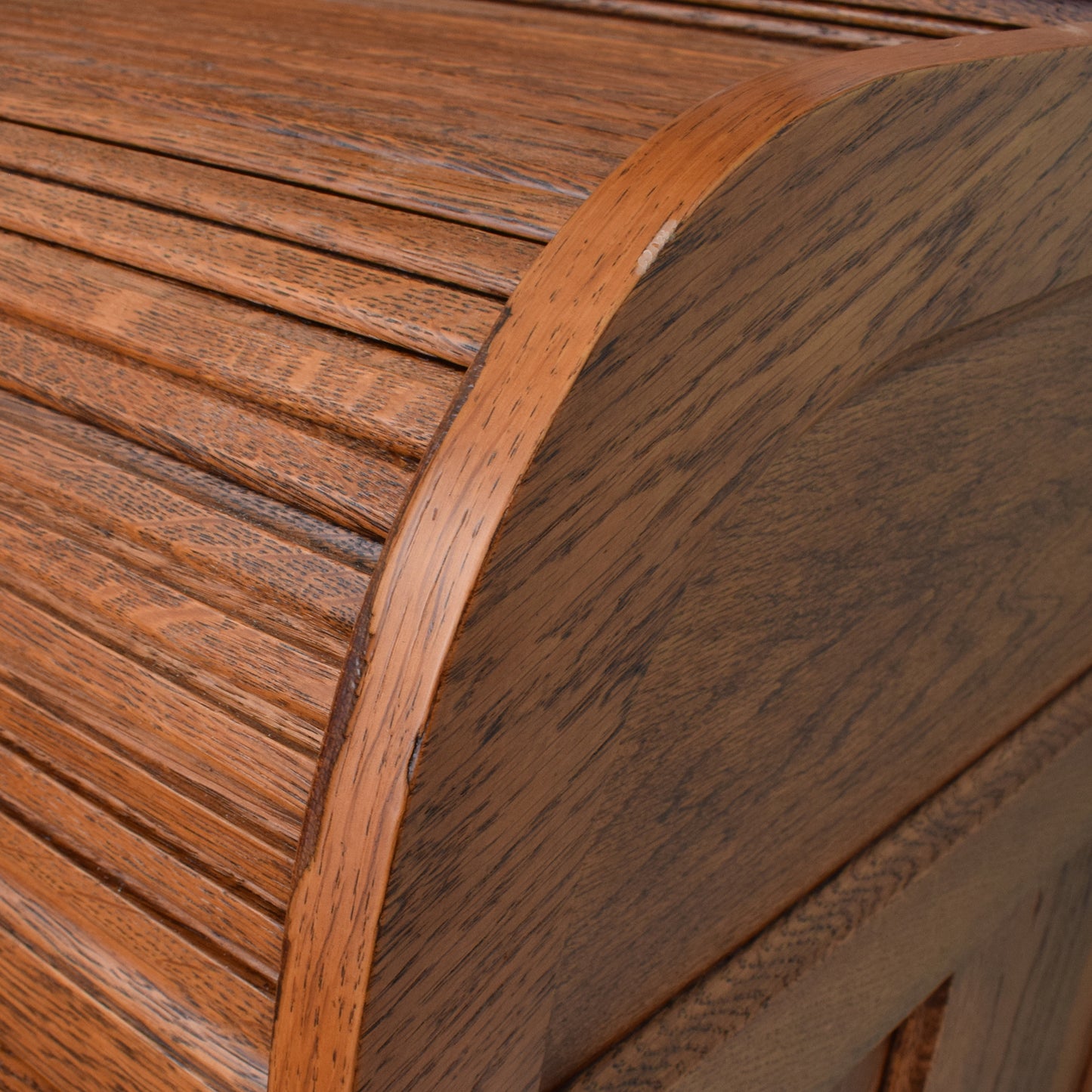 Vintage Oak Roll Top Desk/Bookcase