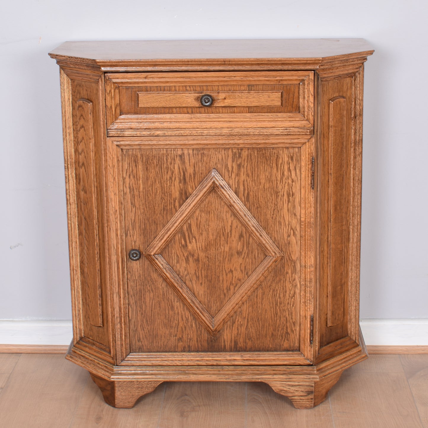 Restored Oak Hall Cabinet