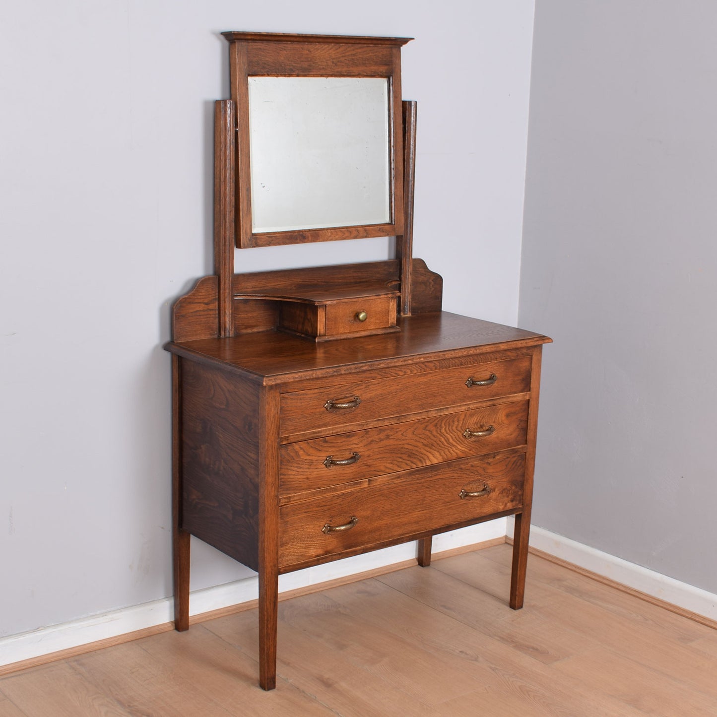 Restored Oak Dressing Table