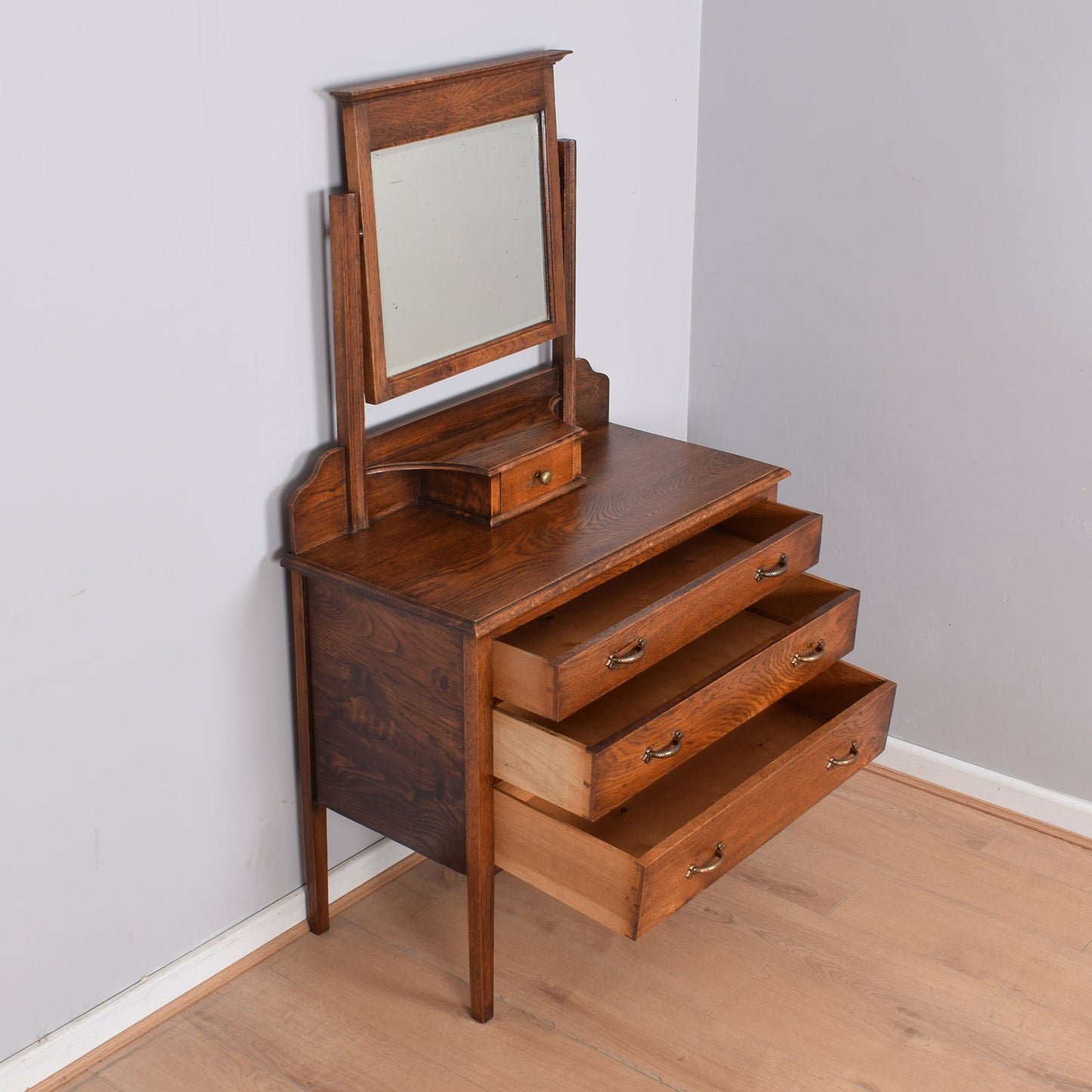 Restored Oak Dressing Table