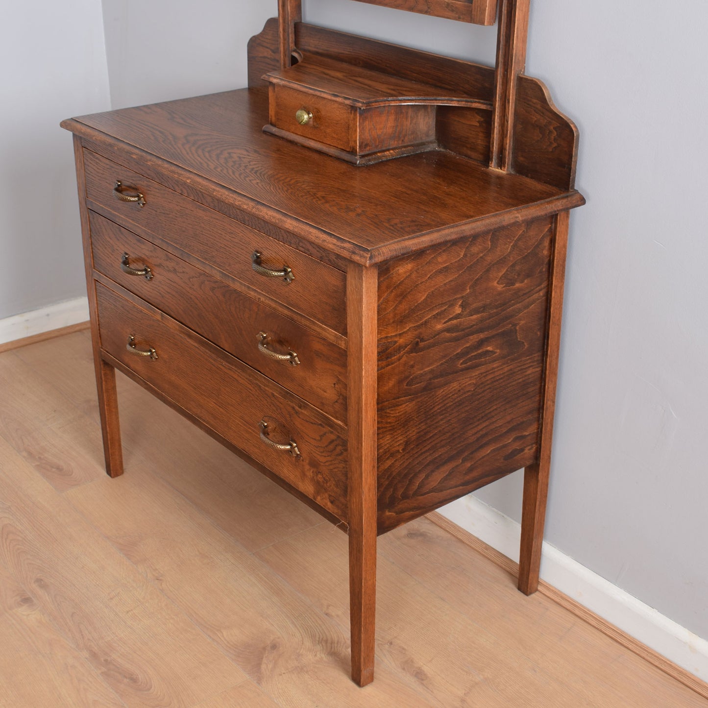 Restored Oak Dressing Table