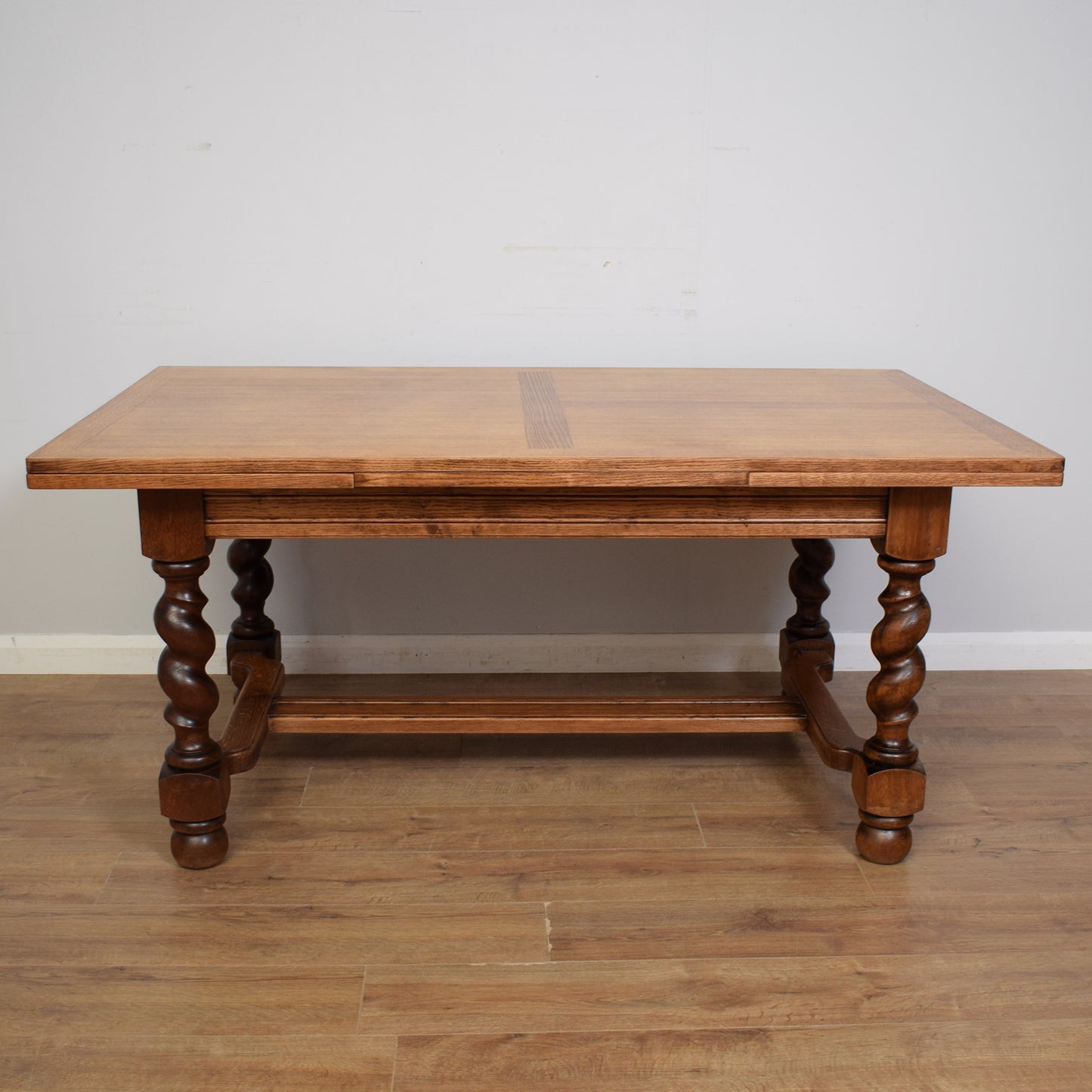 Restored Barley Twist Table And Six Chairs